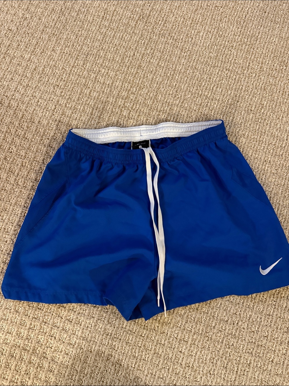 Women’s Nike Dri fit blue soccer shorts athletic size small